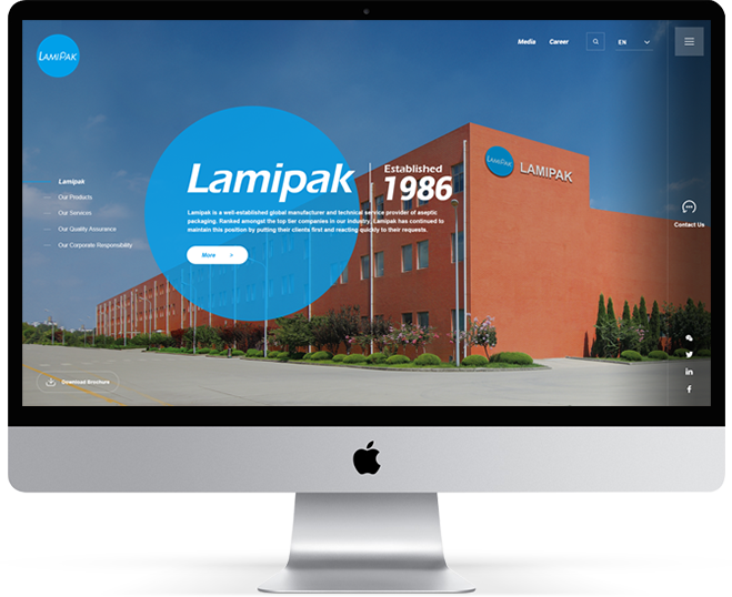 樂美Lamipak包裝官方網(wǎng)站建設