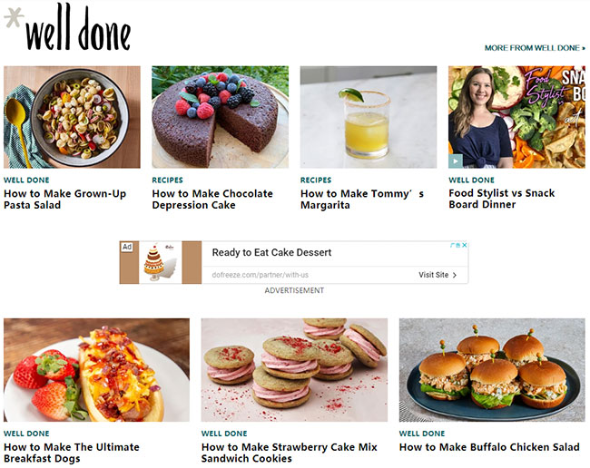 定制食譜網(wǎng)站建設
